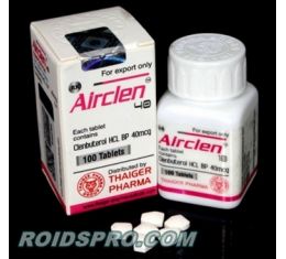 Airclen 40 for sale | Clenbuterol HCL 40 mcg x 100 tabs | Thaiger Pharma 